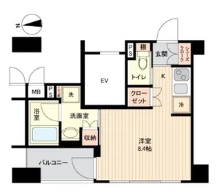 レガスタ浅草【10階】の間取り