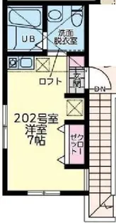 アンジュ津田山【2階】の間取り