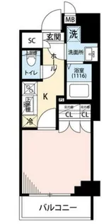 プレール・ドゥーク板橋舟渡【6階】の間取り