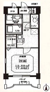 サウザンドリバー【9階】の間取り