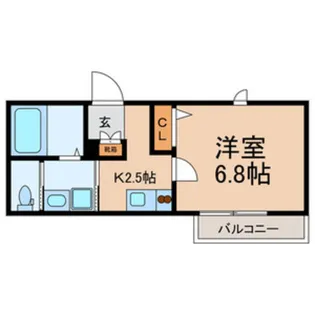 高見シャーメゾン【2階】の間取り