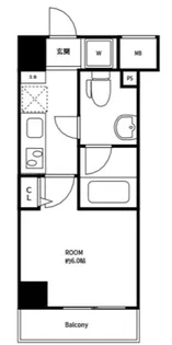 スパシエロッサ池袋【2階】の間取り