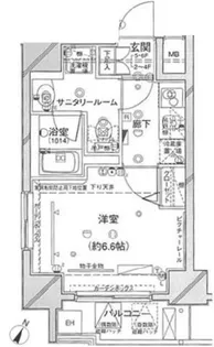 グランドコンシェルジュ板橋本町【9階】の間取り