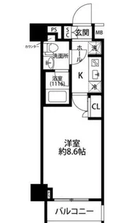 プレール・ドゥーク下板橋【11階】の間取り