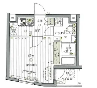 グロース北赤羽【4階】の間取り
