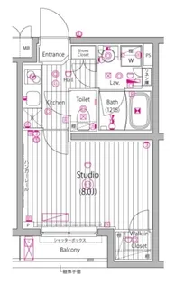 ガーラ・グランディ小竹向原【1階】の間取り