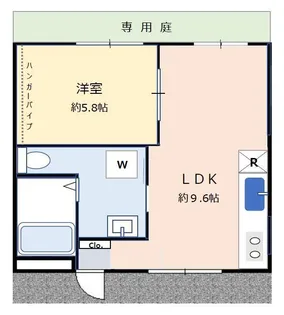 メゾン淵野辺【102号室】の間取り