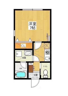 シティハイツ中野島【2階】の間取り