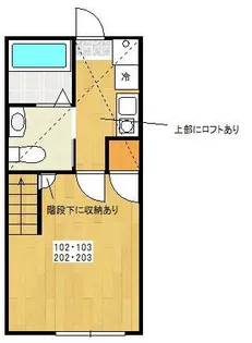 グラート大和A【102号室】の間取り