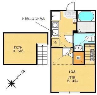 エクセルステージ大塚帝京大学【1階】の間取り