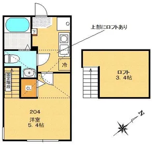 エクセルステージ大塚帝京大学【2階】の間取り