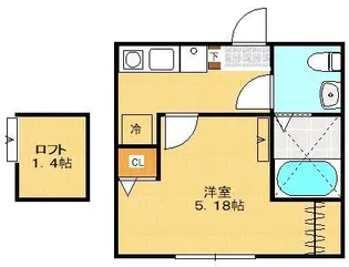 1Kの間取り画像