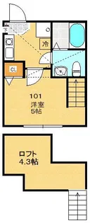 ユーリス八王子【1階】の間取り