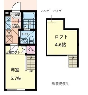 The FLAT 淵野辺【1階】の間取り