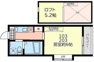 マ・ピエス南生田7【2階】の間取り