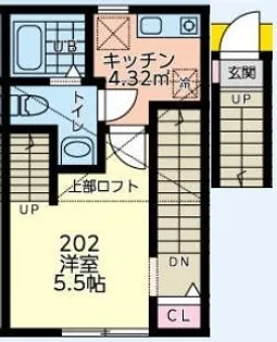 エルフォルク淵野辺【2階】の間取り