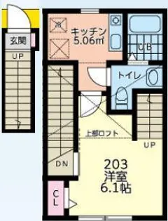 ピースフロー淵野辺【2階】の間取り