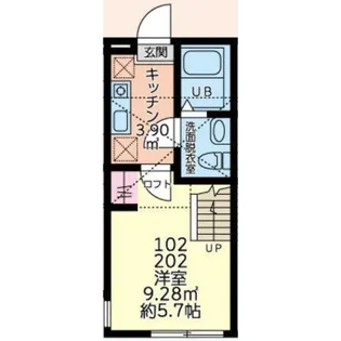 アカリエおださが【1階】の間取り