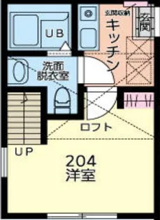 Galleria Idogaya【204号室】の間取り