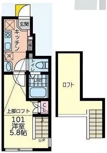 コンフォート八王子【1階】の間取り