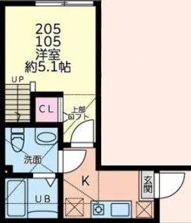 ティナ小田急相模原Ⅱ【1階】の間取り