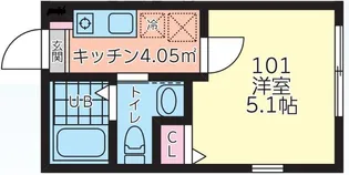 エルピス八王子【1階】の間取り