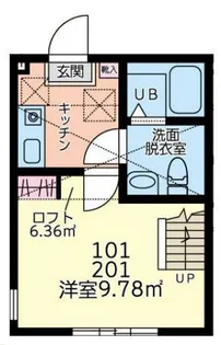デンプシーヒル【1階】の間取り
