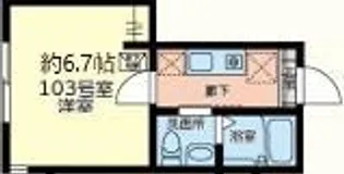ビショップホーム【1階】の間取り