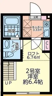 ショコラReze【102号室】の間取り