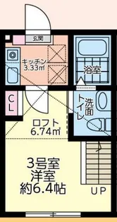 ショコラReze【203号室】の間取り
