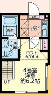 ショコラReze【204号室】の間取り