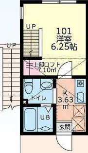 ミラージュ【1階】の間取り