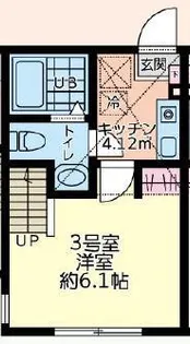 アバーロ橋本【103号室】の間取り