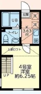 クリムゾンハイツ的場【1階】の間取り
