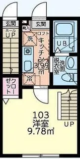 メゾンセレーヌ【1階】の間取り