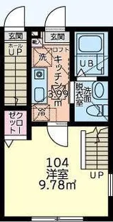 メゾンセレーヌ【1階】の間取り