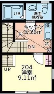 メゾンセレーヌ【2階】の間取り