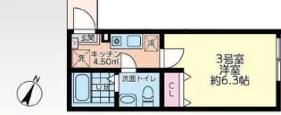 AVEL【203号室】の間取り