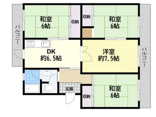 Aマンション【11-403号室】の間取り
