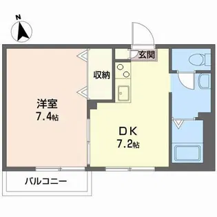 ロイヤルコート宮田【202号室】の間取り