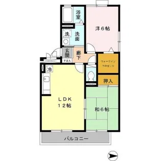 クレセール橿原【2階】の間取り