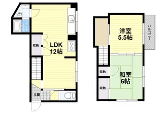 安田マンション【102号室】の間取り