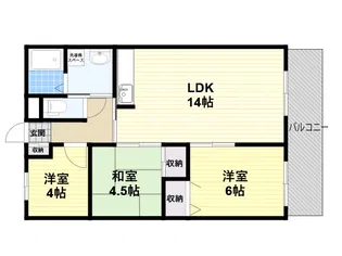 アーバン寿【406号室】の間取り