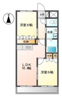 Y'sマンション【2階】の間取り