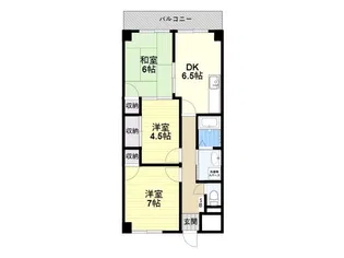 大喜マンション【2階】の間取り