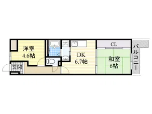 メルディアキューブ桜井【3階】の間取り