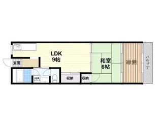 仲川ビル【3B号室】の間取り