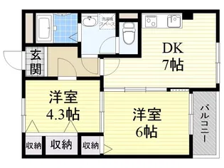 メゾン浮孔【2階】の間取り