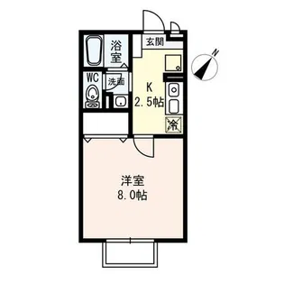 リヴェールメゾン【2階】の間取り