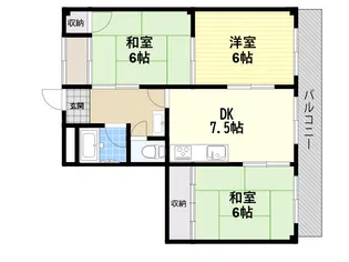 シティロイヤル高田市駅【1階】の間取り